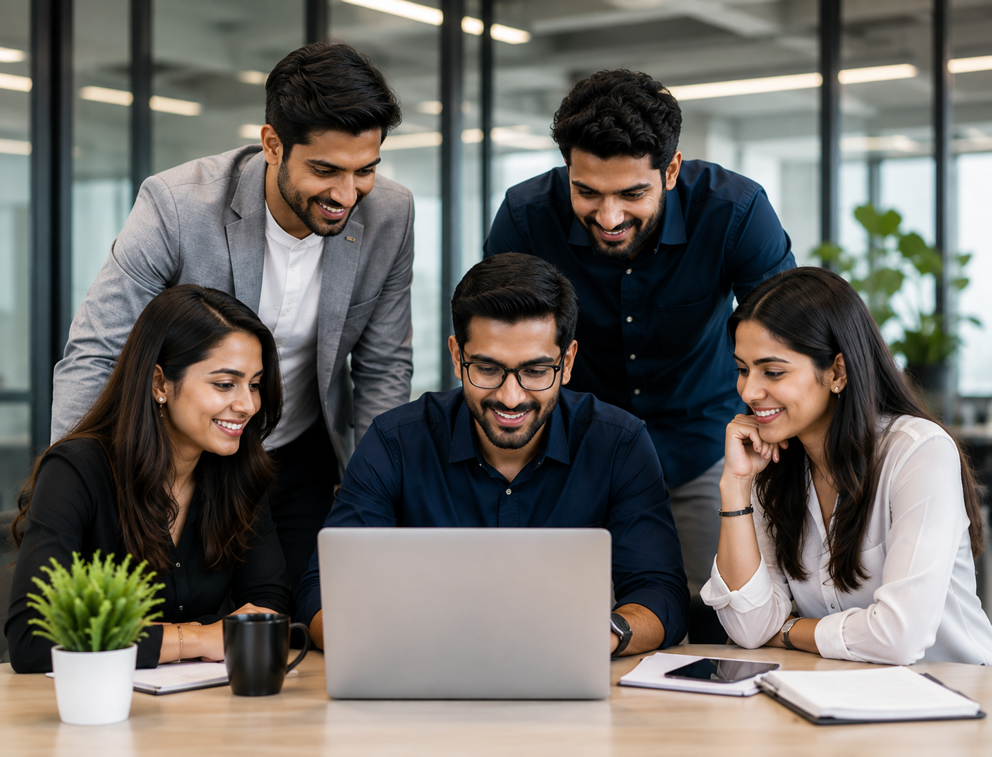 Top Most Media digital marketing team collaborating in a modern office